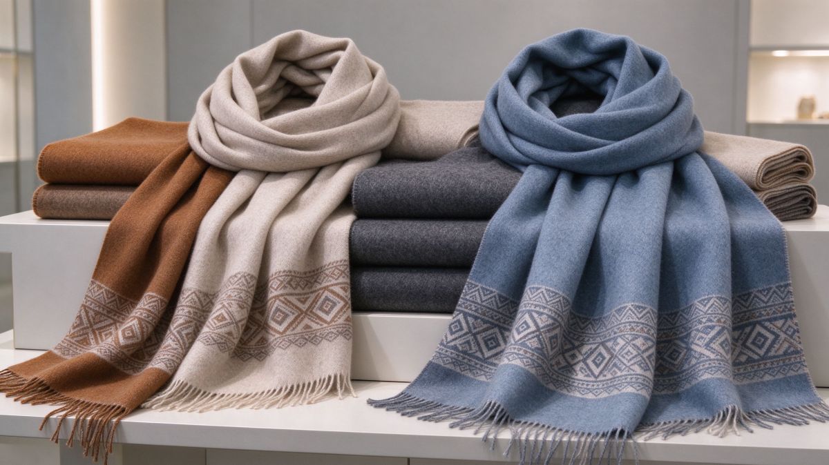 Mulberry Silk Twill, Cashmere Wool & Pashmina Custom Scarves & Shawls